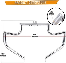 NEW ENGINE GUARD HIGHWAY CRASH BAR FITS HARLEY Heritage Softail 1.25" 00-17 USA