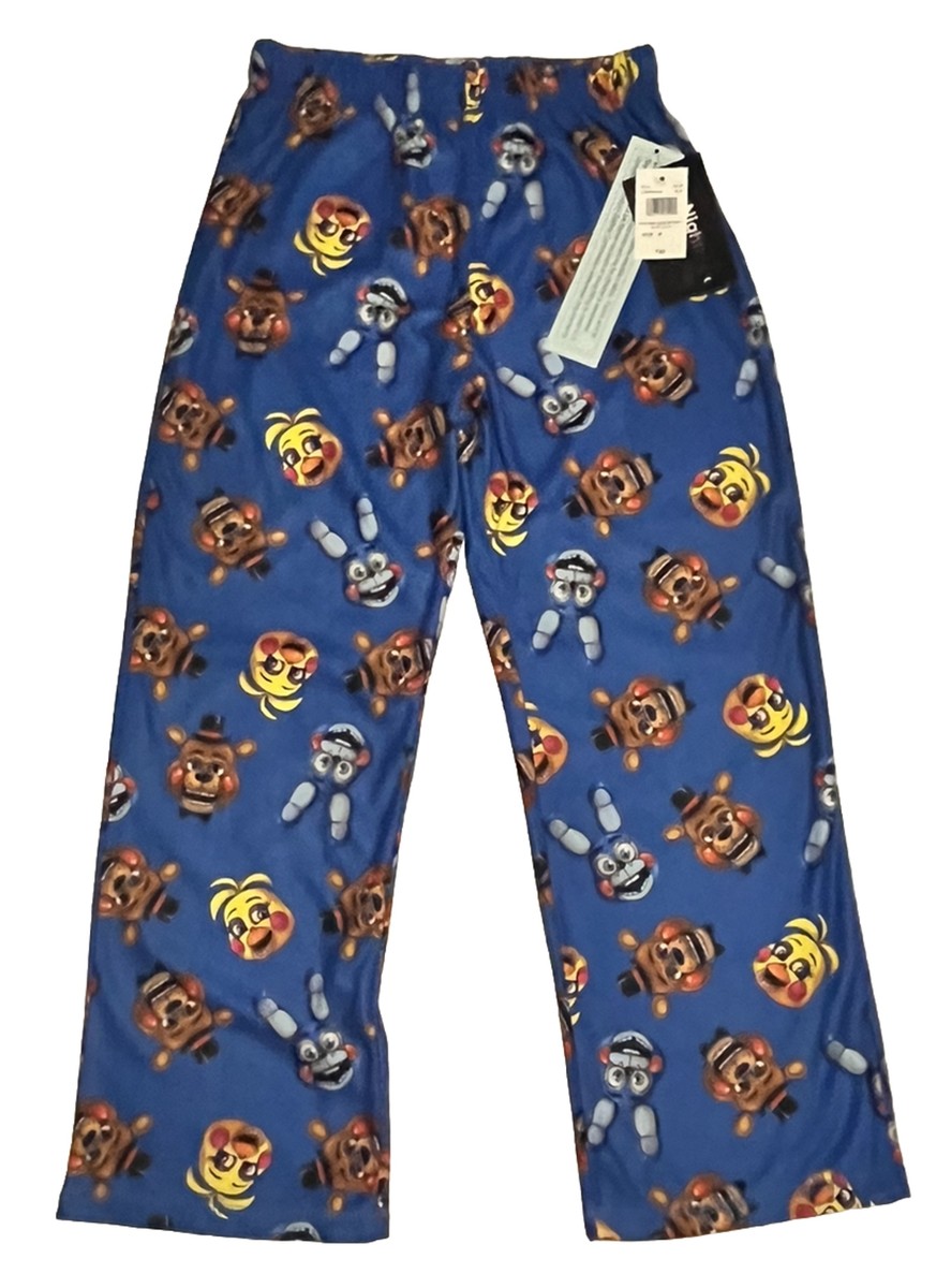 ✓ NWT Five Nights at Freddy's Pajama Bottoms Youth Size 8 New