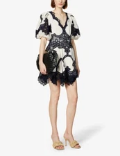 ZIMMERMANN Tiggy Embroidered Mini Dress size 1