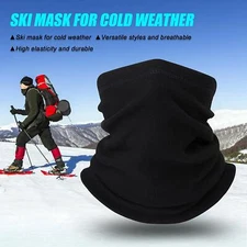 Winter Fleece Neck Warmer Gaiter Balaclava Ski Face Mask Scarf for Cold Weather