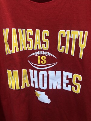 Kansas City Chiefs  Kansas City Is Mahomes  Patrick Football T-Shirt Women s 2XL