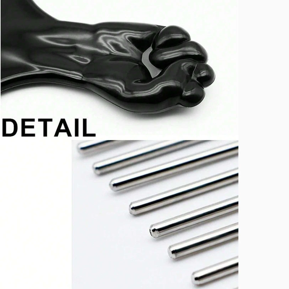 Nuevo peine de peinado peine de metal desenredar peluca trenza peine de peinado para hombres mujeres Foto 3 de 4