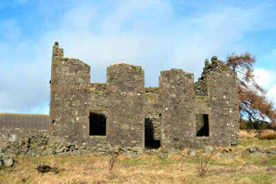 Photo 6x4 Rose Craig Little Glen Shee Trochry A solid two story stone bui c2009