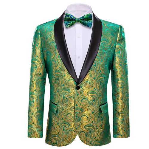 Para Hombres Floral Esmoquin Cena Chaqueta Calce Regular Chal Solapa Paisley Baile de graduación Fiesta Traje - Imagen 151 de 236