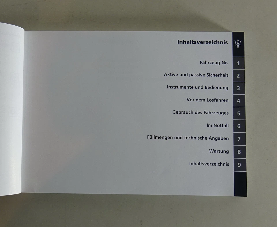 Manual de instrucciones / Manual Maserati Coupe 4200 V8 Stand 07/2005 Foto 2 de 3