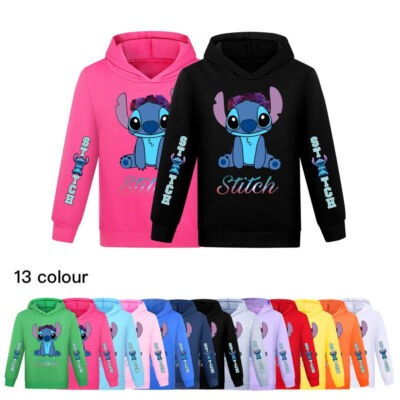 Kinder/Erwachsenen Lilo Stitch Hoodie Pullover Sweatshirt Kapuzenpullover Tops