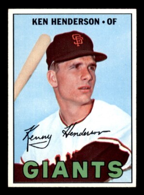 1967 Topps Baseball #383 Ken Henderson EX/MT *e1