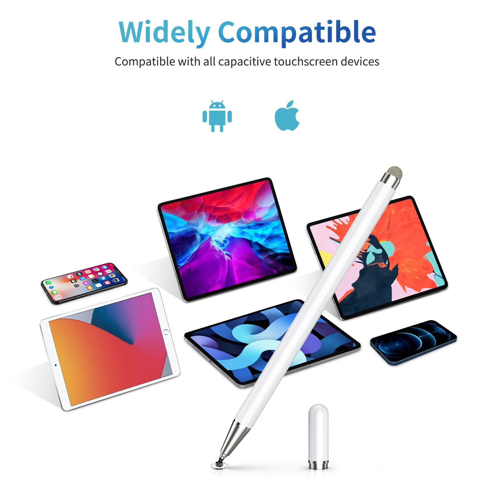 Penna Touch Pennino Tablet Per iPad Punta Fine Universale Touch screen iPhone foto 2