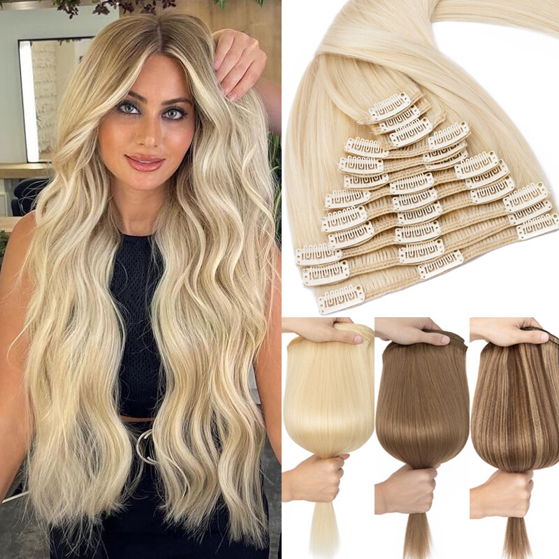Super THICK 170g Clip In Full Head Remy Human Hair  display picture 1