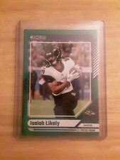 Isaiah Likely 2024 Donruss *Press Proof Green* Card Baltimore Ravens