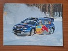 Carte postale SKODIA FABIA RED BULL WRC RALLYE postcard cartolina