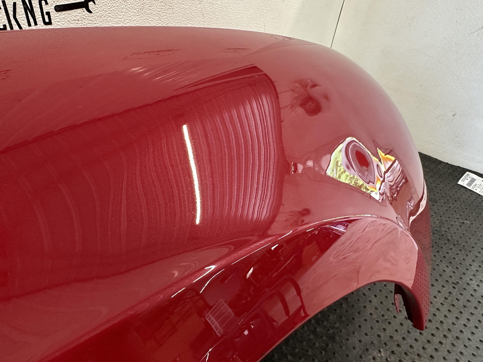 11-17 BENTLEY CONTINENTAL GT FRONT PASSENGER RIGHT FENDER DRAGON RED PEARL 6336
