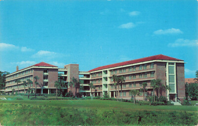 Postcard University of Florida Gainesville Mallory Yulee Reid Halls c1953 FL