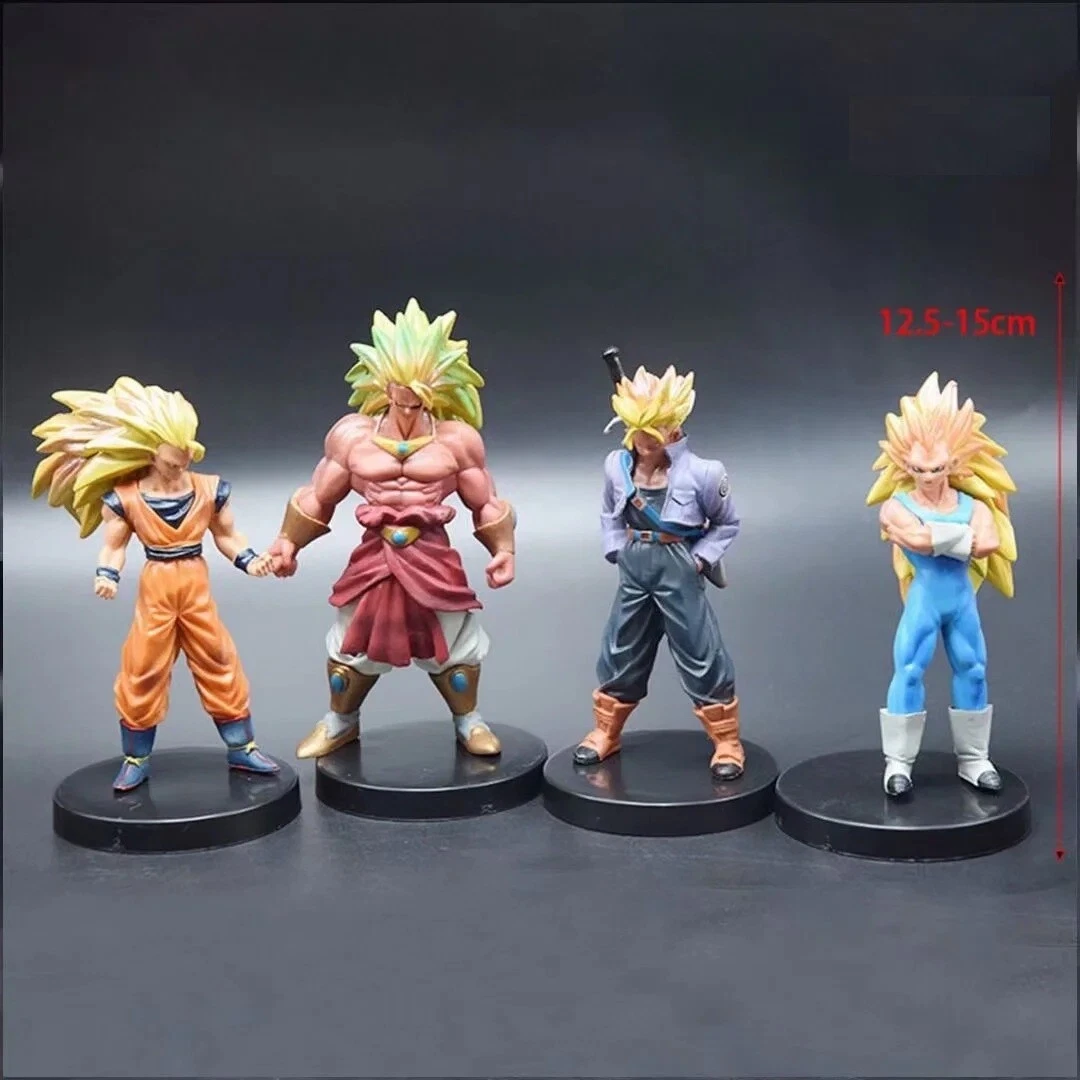 6 pcs Dragon Ball Z Figures Set Super Saiyan Goku Son Vegeta Broly  Christmas