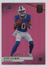 2024 Panini Donruss Elite Rookies Pink Keon Coleman #166 13c1