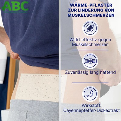 ABC Wärme-Pflaster Capsicum Hansaplast med 14x22 2 St PZN 02295643