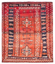 5'3" x 6'6" Vintage Hand Knotted Area Rug Traditional Oriental Wool Carpet