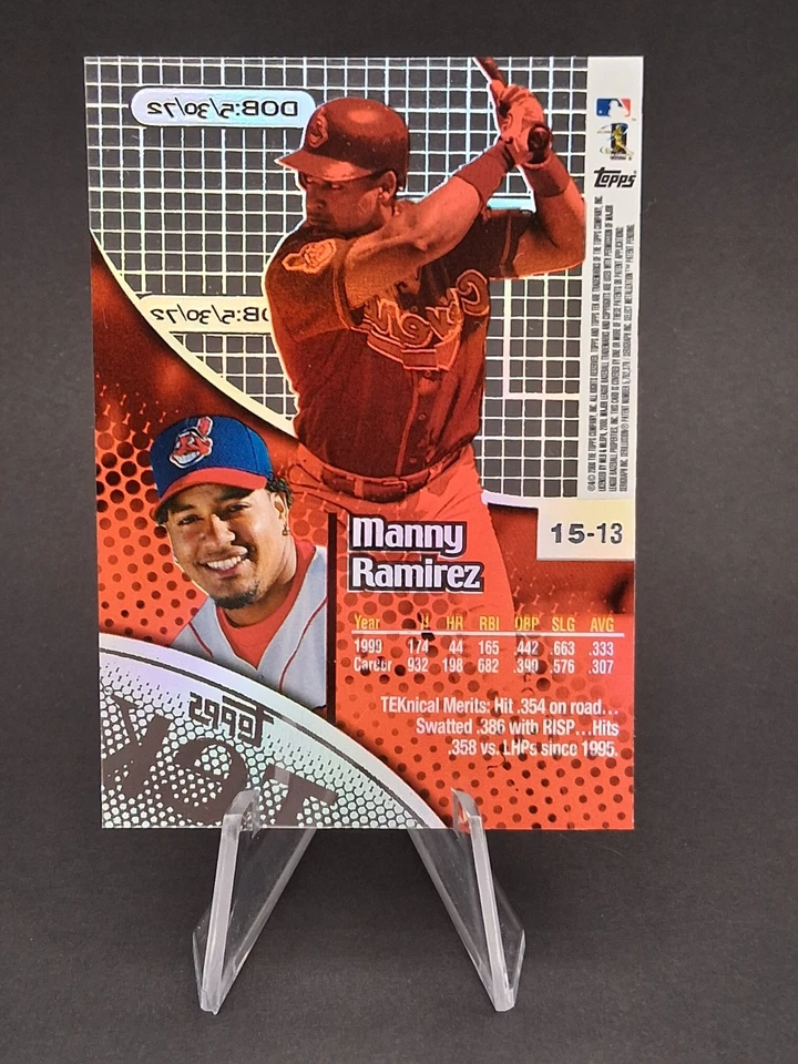 2000 Topps Tek #15-13 Manny Ramirez - Image 2 of 2