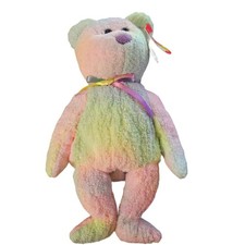 1999 Ty Beanie Baby Groovy the Ty Dyed Bear Retired Plush Toy