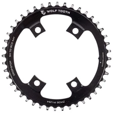 Wolf Tooth Drop-Stop B 110 BCD Asymmetric Road Bike Chainring 44T 4-Bolt 11 Spd