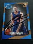 Panini 2017-18 Donruss Luke Kennard Pistons Rated Rookie Auto Card #189