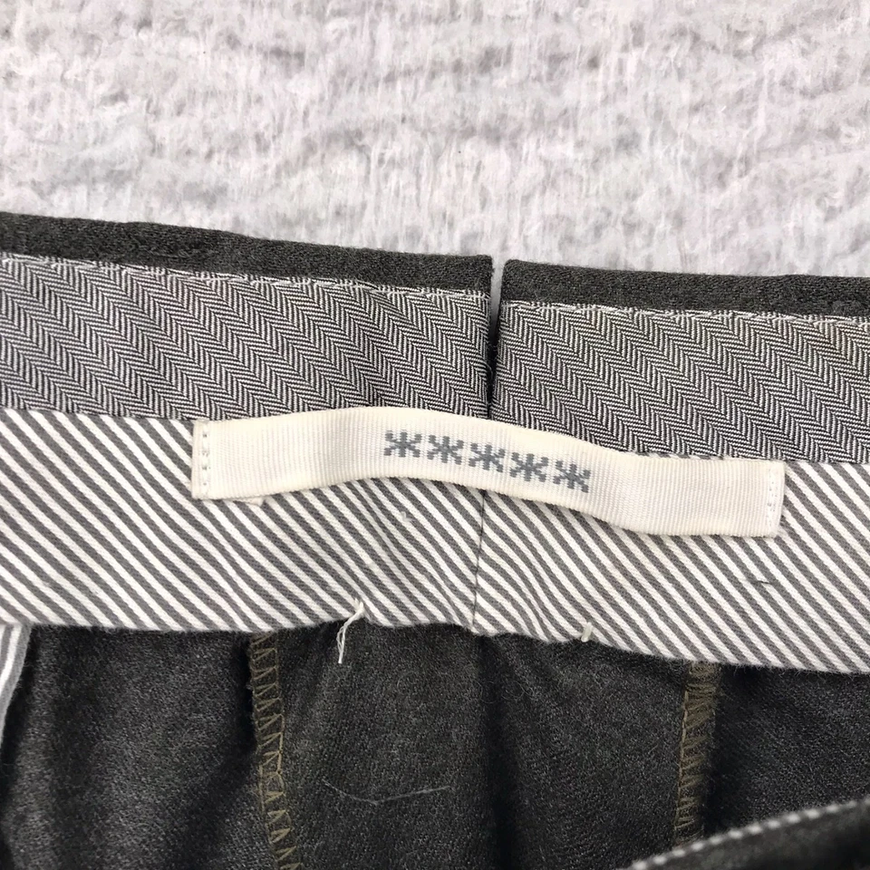 Calça social Ermenegildo Zegna masculina 34x33 cinza lã calças calças - Imagem 3 de 4