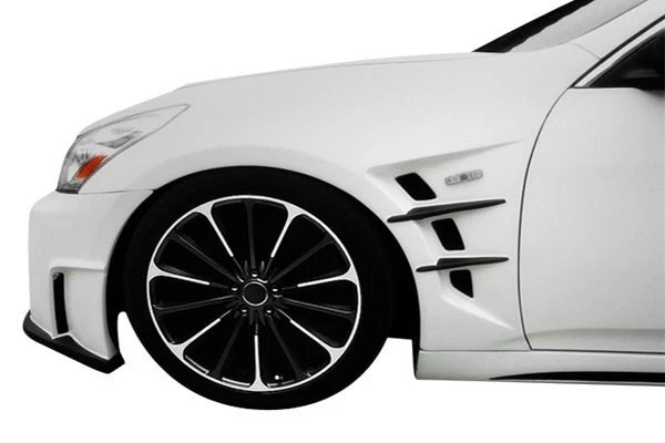 For Infiniti G35 2007-2008 Duraflex W-1 Style Fiberglass Front Fenders Unpainted Foto 3 de 4