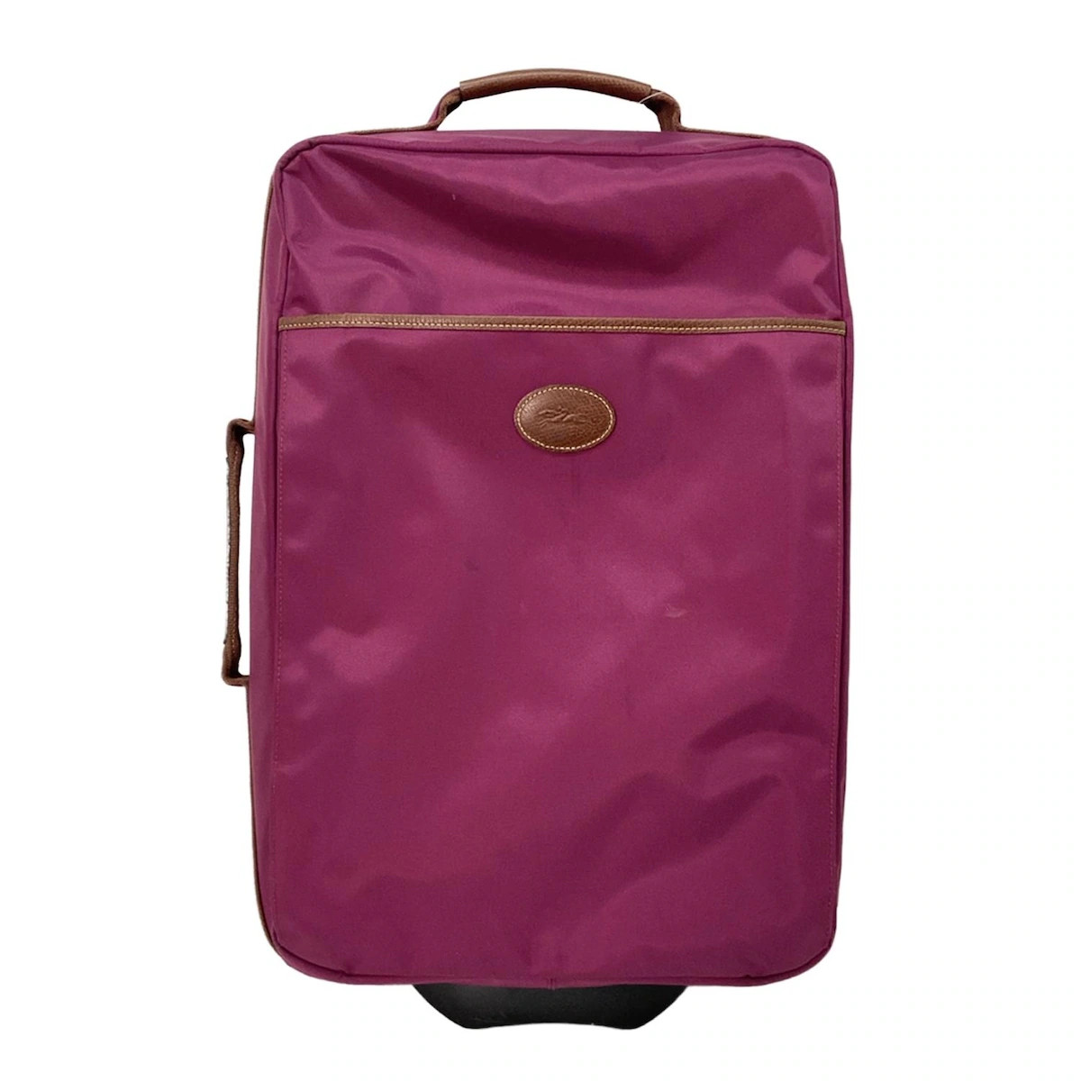 LONGCHAMP - Pink Nylon Leather Suitcase