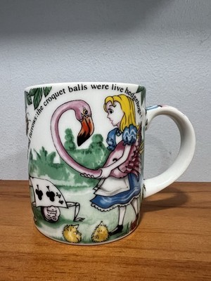 ALICE IN WONDERLAND Coffee Mug Cafe By Paul Cardew England 2010 Cheshire Cat