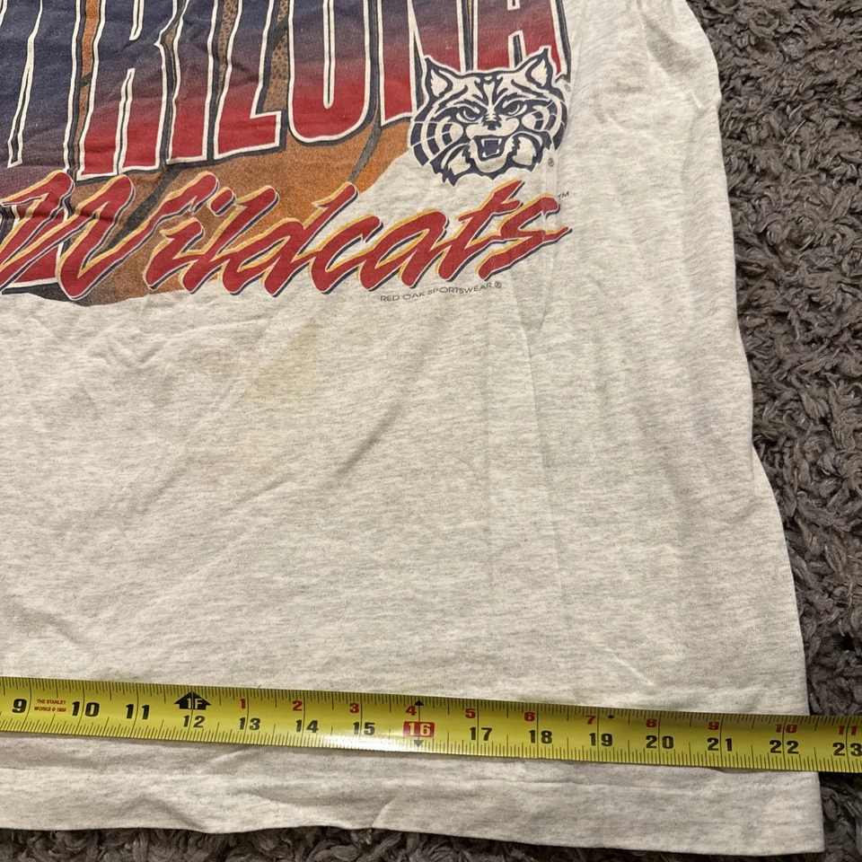 Vintage 1997 University Arizona Wildcats Final Four Single Stitch XL Shirt NCAA - Image 4 of 4