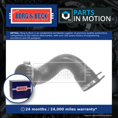 Turbo Hose fits PEUGEOT 807 2.0D Front Upper 2006 on Charger B&B 0382HA Quality