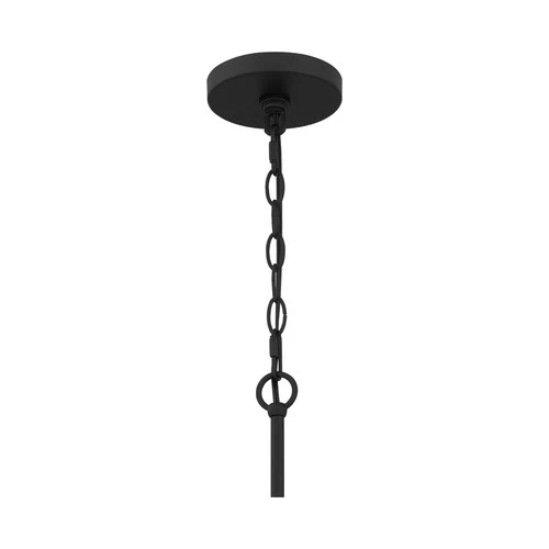 Prescott 4-Light Pendant in Matte Black - Picture 6 of 7