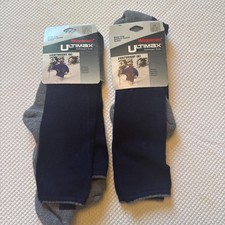 New Wigwam Ultimax Lightweight Ski Socks Size Large Men 9-12 Wmn 10-12, 2 Pair