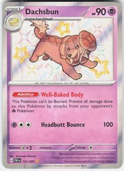 Dachsbun 161/091 Paldean Fates Shiny Rare Holo