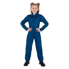 Navy Boiler Suit Costume All in One Kids Unisex Jumpsuit
