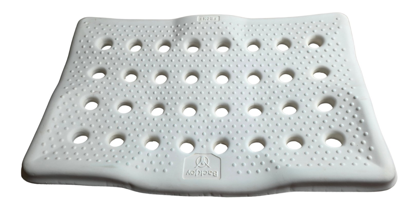 BackJoy Bath Seat Foam Cushion 18x11 White Posture Support