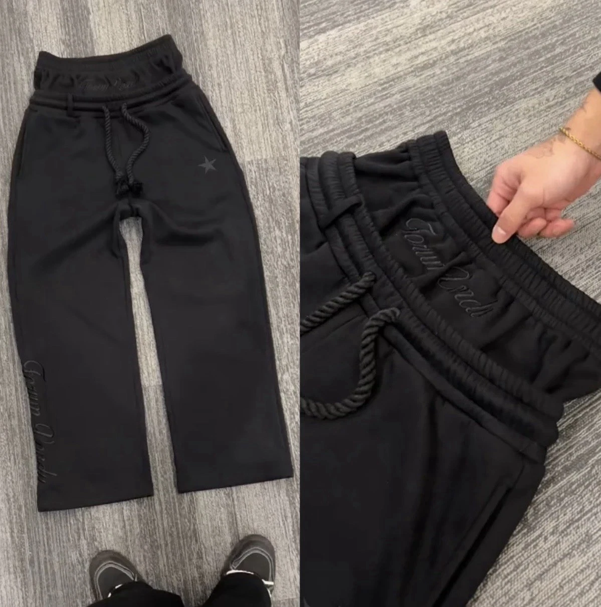 Black Vonduclo Baggy Sweatpants/ Joggers Size Medium
