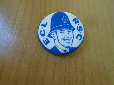 UNIDENTIFIZIERT VINTAGE ECL RSC POLIZEI BUTTON TYP METALL PIN ABZEICHEN - AUSWEIS BITTE HELFEN