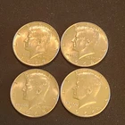 1965 1966 1967 And 1968-D Kennedy Half  40% Silver AU-Almost Uncirculated