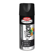 Krylon Industrial K01316a07 Spray Primer, Black, Flat Finish, 13 Oz.