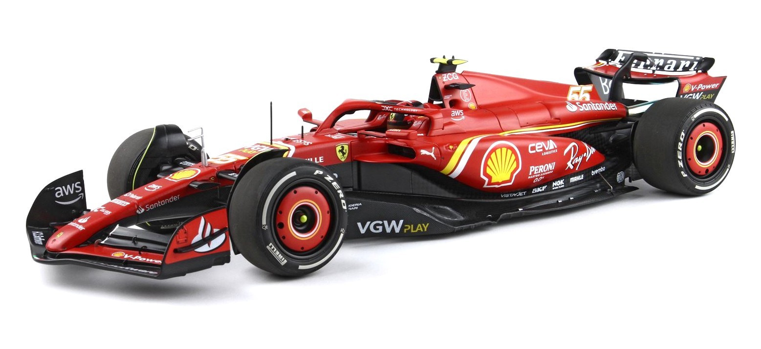 BBR Models 1/18 FERRARI SF-24 CARLOS SAINZ WINNER GP AUSTRALIA 2024 Diecast
