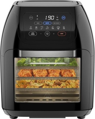 Programmierbare 5 in 1 Luft Friteuse Backofen 1800W, automatische Abschaltung & Rapid Air Technologie