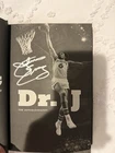 DR. “J” Hand Signed 📕 JULIUS ERVING Basketball 76ers Hardcover BOOK