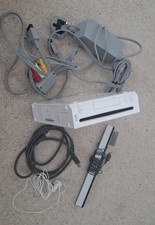 Nintendo Wii Console Bundle White. No Controllers. Box And Wires Only.