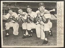 1952 Photo-Duke Snider George Shuba Andy Pafko Carl Furillo Brooklyn Dodgers
