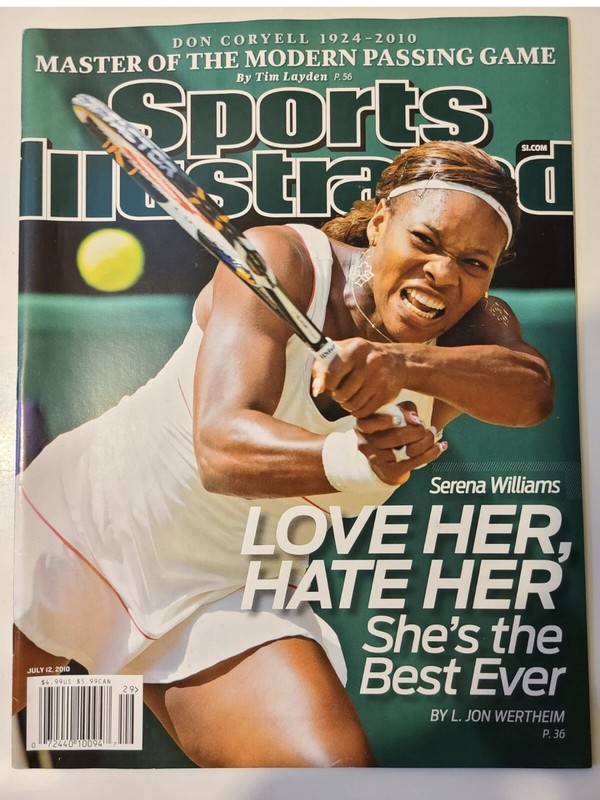 2010 July 12, Sports Illustrated Magazine, Serena Williams, (MH911)