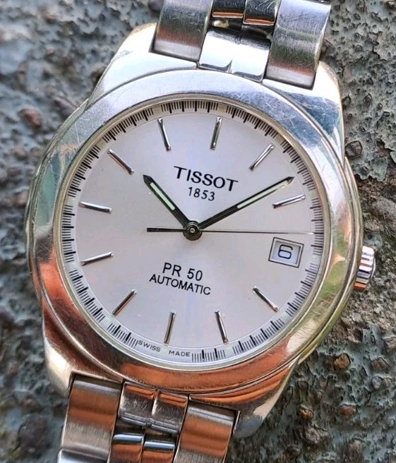 Tissot PR 50 automatic ETA 2824-2 Swiss sapphire crystal steel case 36mm watch  - Immagine 4 di 4