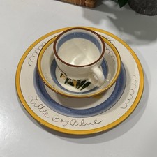 Stangl Pottery Little Boy Blue Plate, Bowl, Cup
