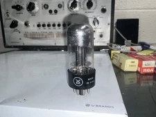VM BY SYLVANIA 6SN7GTB PREAMP VACUUM TUBE - BLACK PLAY - TEST 2500/2550 - VG