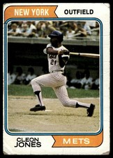 Cleon Jones #245 1974 Topps New York Mets